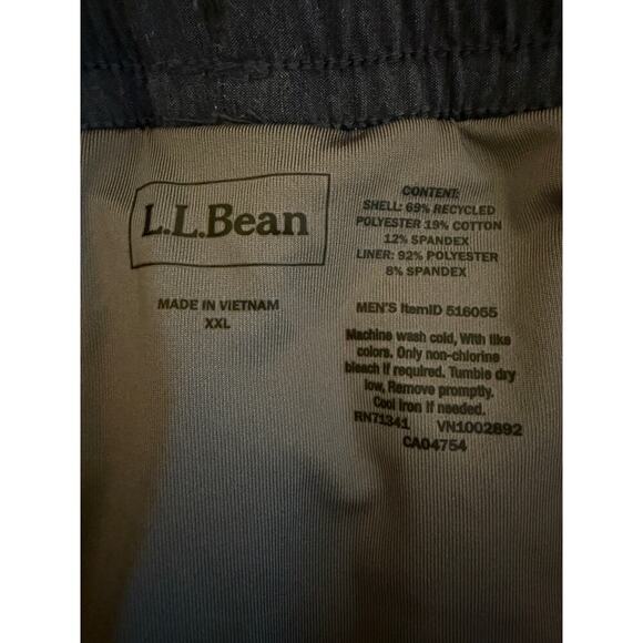 L.L. Bean Men’s All-Adventure Swim Shorts 9” Trunks Sz XXL Navy Fish Print NWOT - Picture 7 of 7